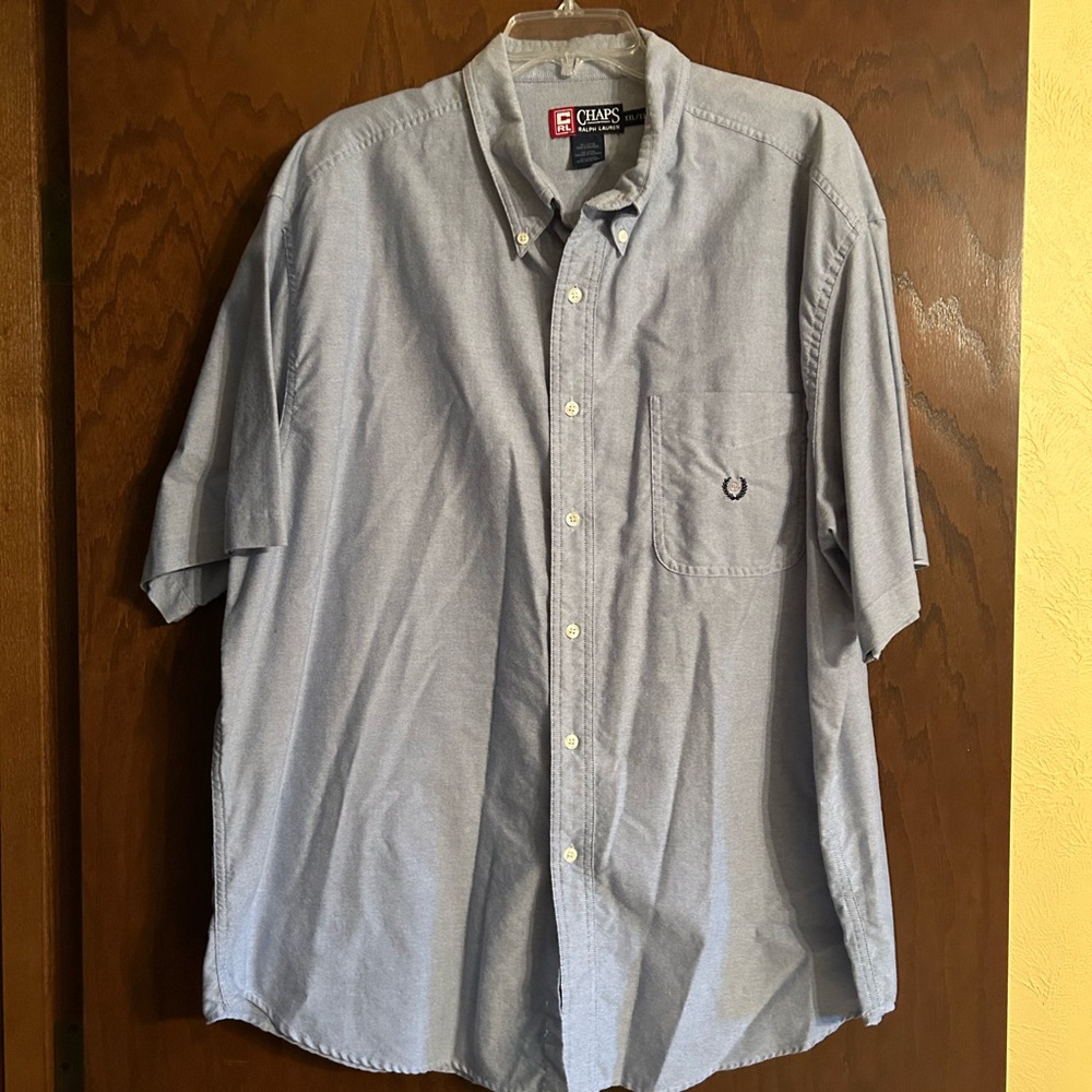 Chaps Men's Light Blue Button-Down Shirt